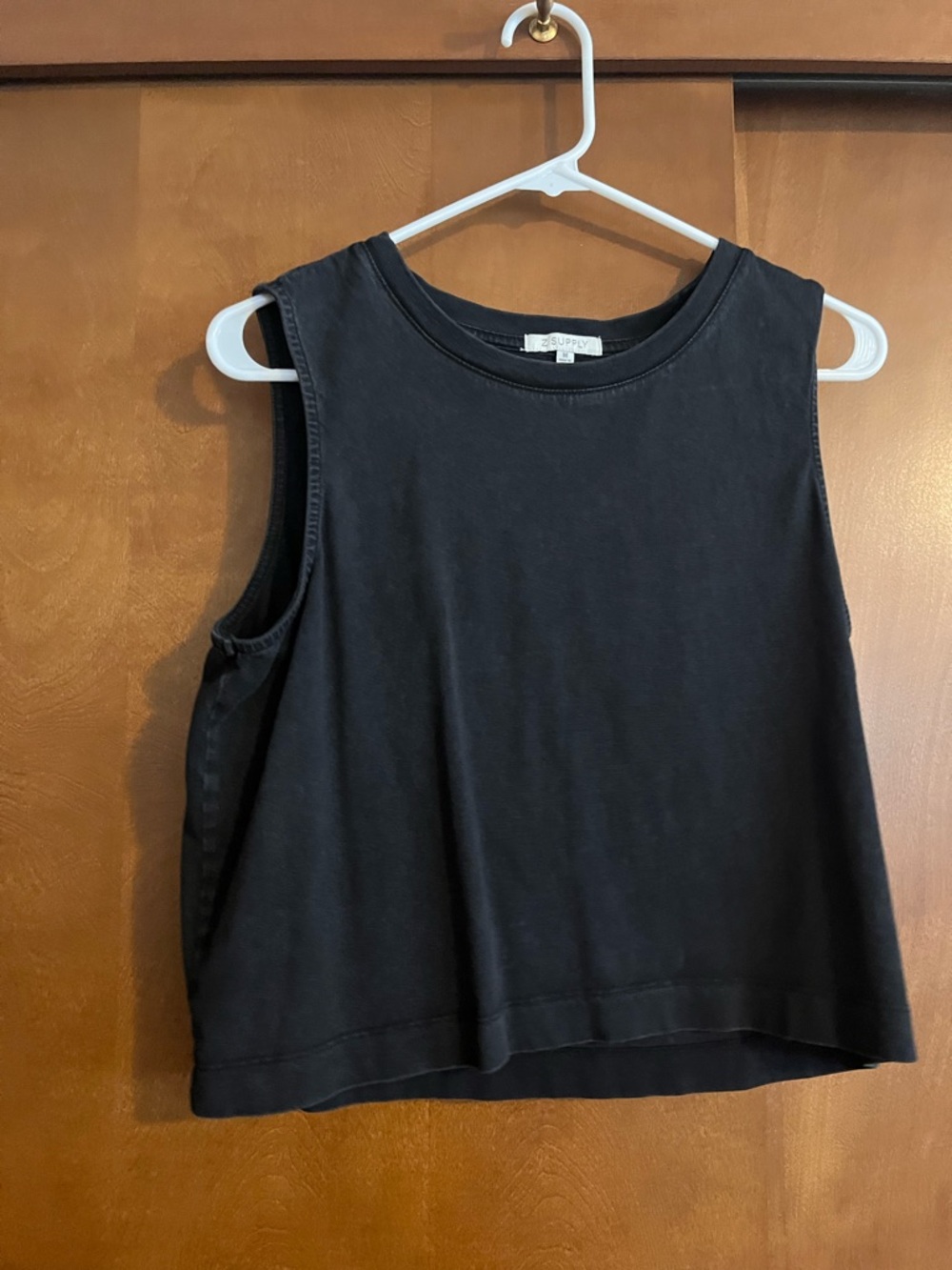 Z Supply Black Cropped Muscle Tank